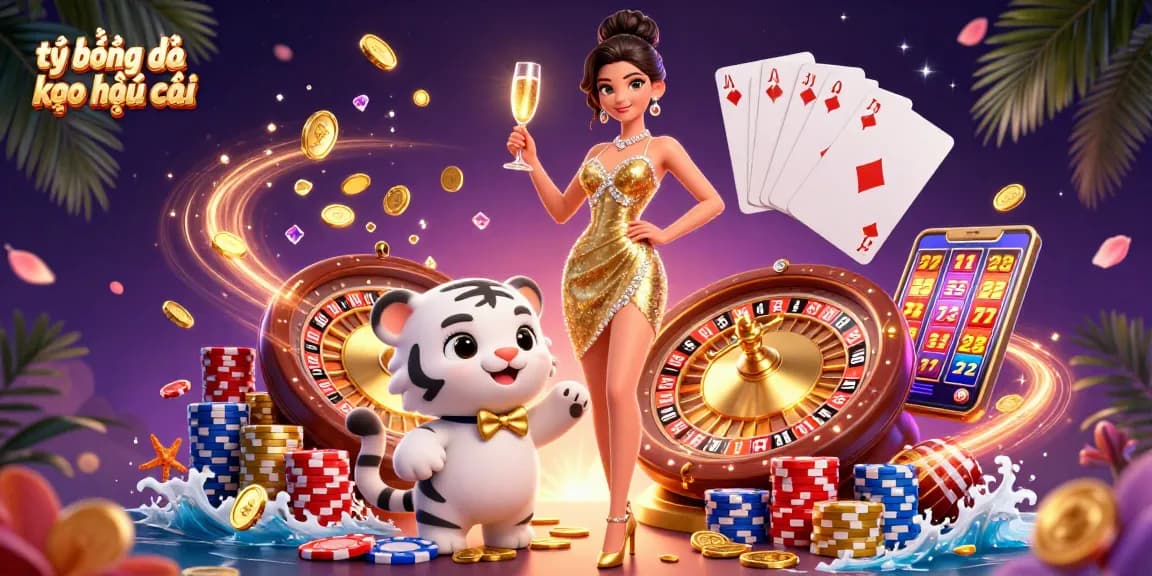 Experience tỷ lệ bóng đá kèo nhà cái with a glamorous setting filled with golden coins and lucky symbols.