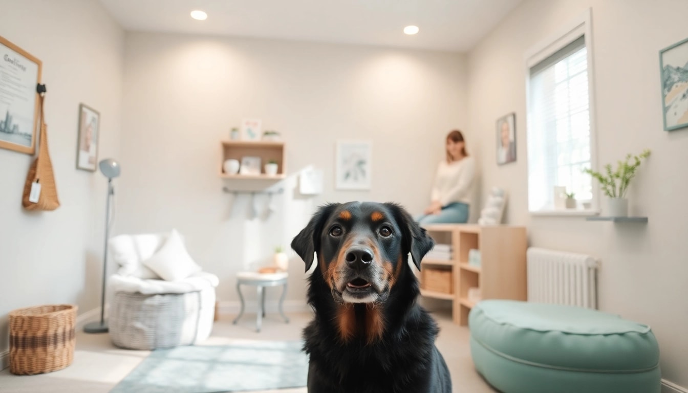 Receive effective anxiety treatment Sydney in a warm, inviting therapy space with a calming therapy dog.