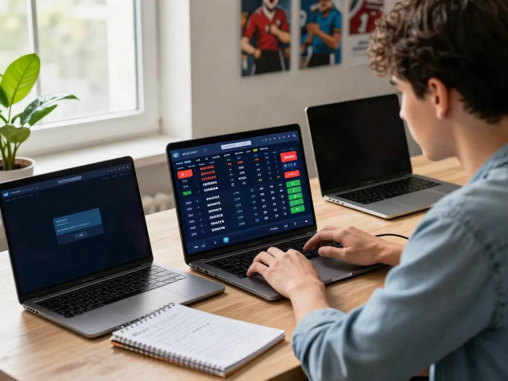 Engaged user on TX88 betting platform with live sports odds and strategy notes.