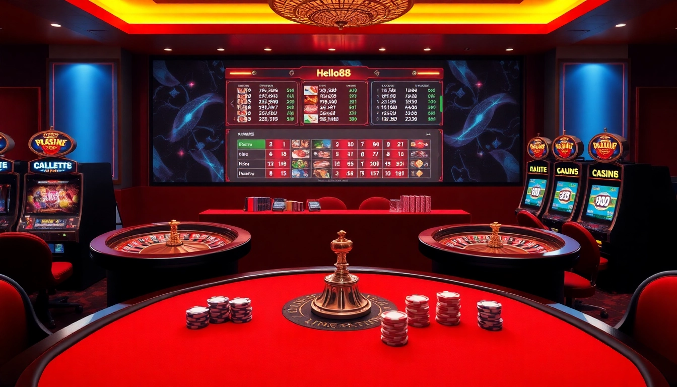 Experience thrilling casino action with Hello88's vibrant tables and exciting gaming atmosphere.