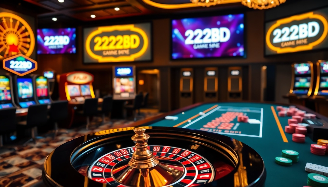 Experience thrilling gameplay at 222BD Casino with vibrant tables and immersive gaming.