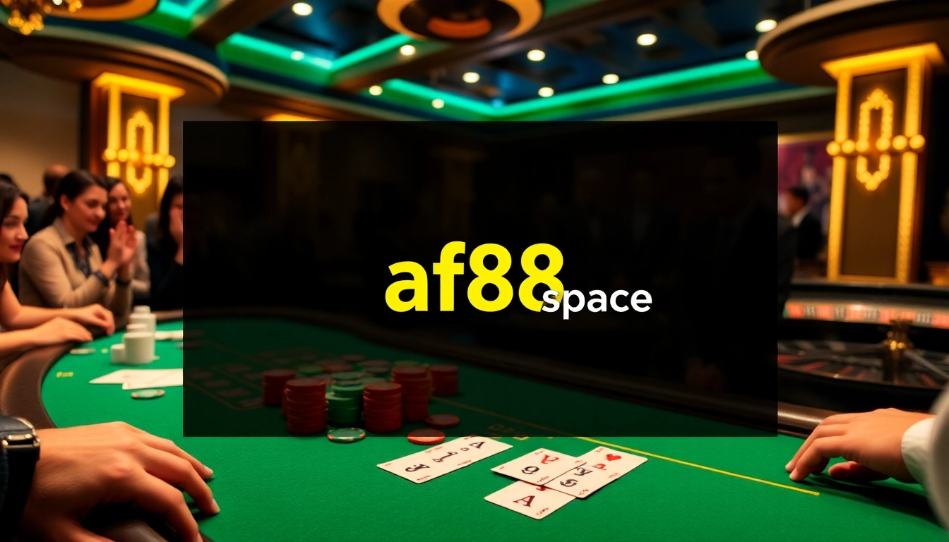 Experience the thrill of winning at the poker table in https://af88.space/ casino ambiance.