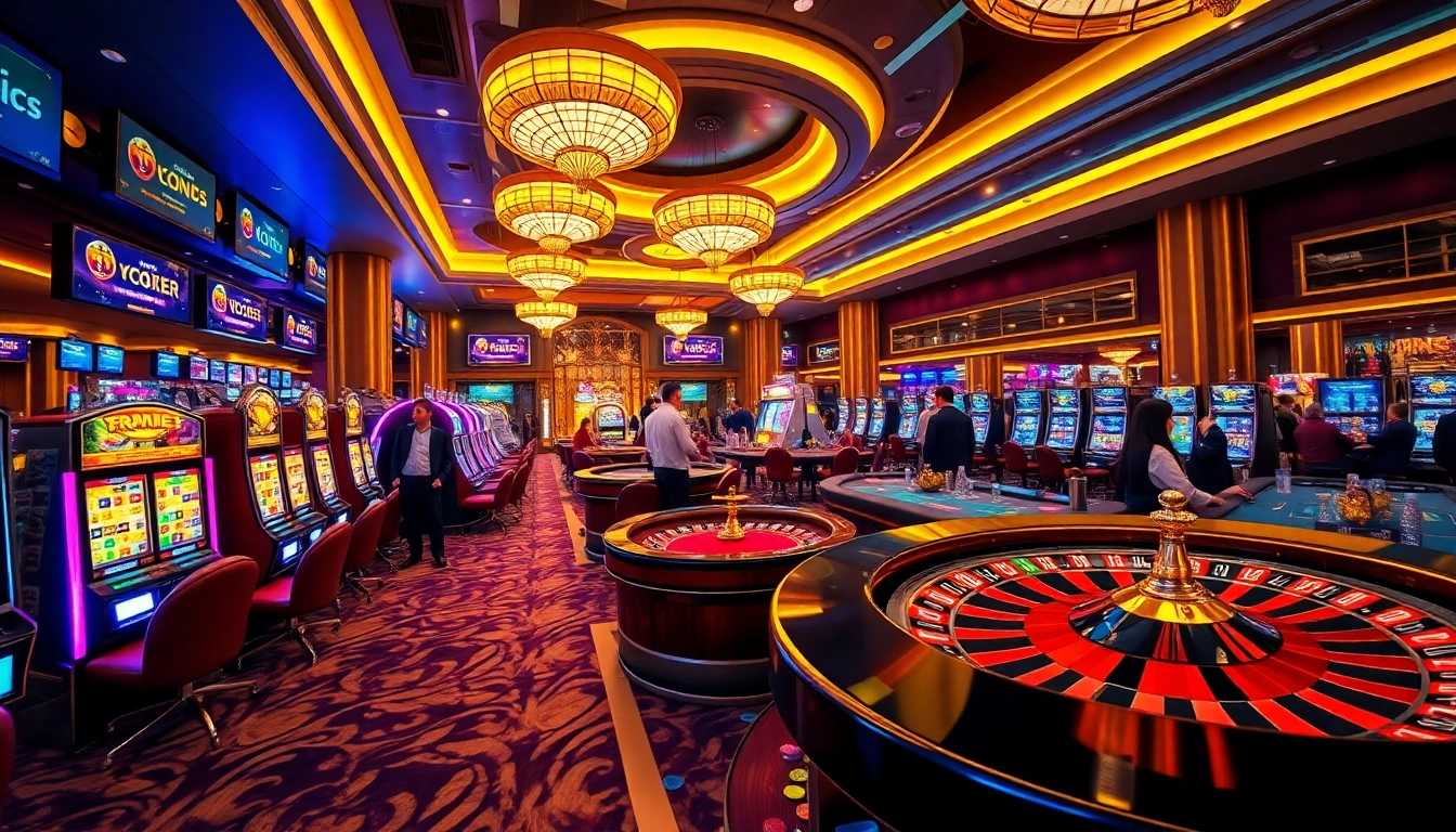 Experience thrilling gambling at https://vz99e.com with a vibrant casino scene full of excitement.